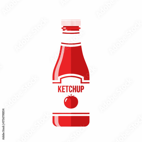 Red icon of a lamp design