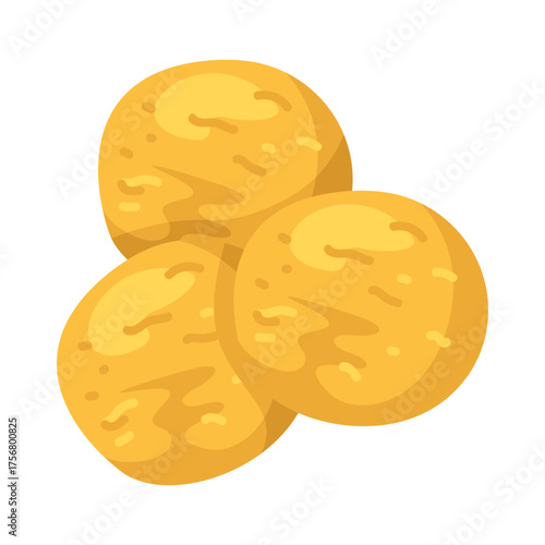 Illustration of Three Arancini Balls