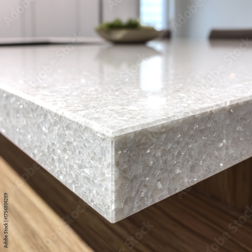 Close-Up of Modern Countertop with Smooth Surface and Texture