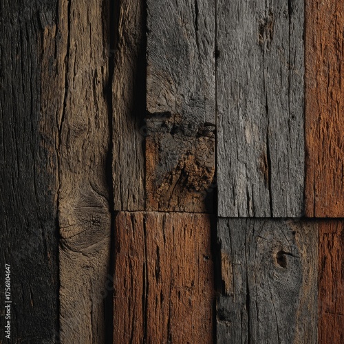Textured Wood Panels in Earthy Tones for Natural Aesthetic Design