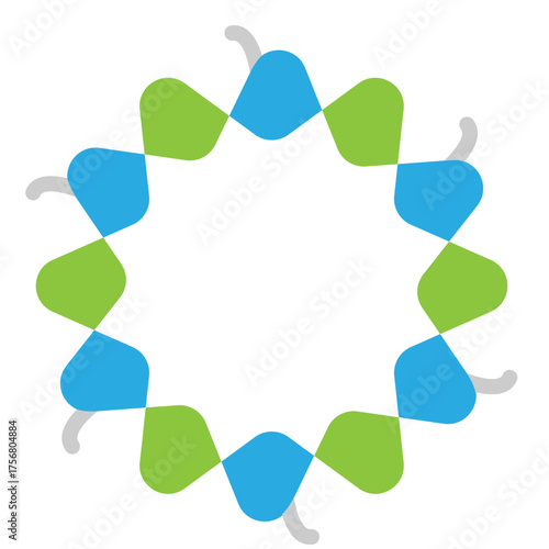Crown of Thorns Vector Flat Icon Design