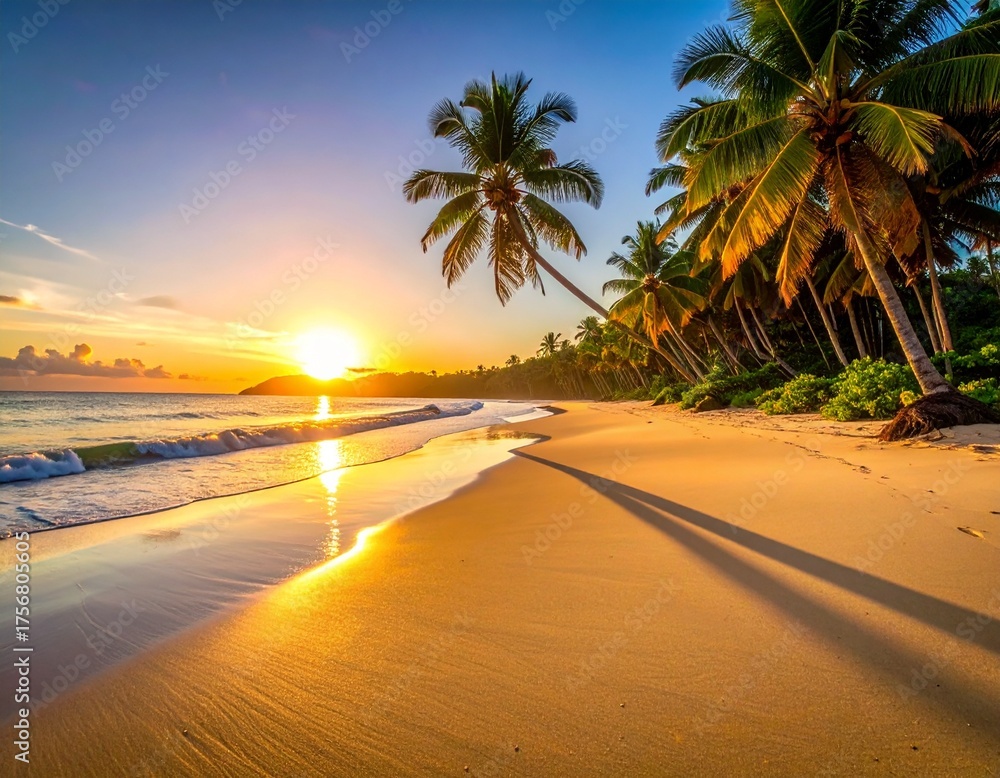 Fototapeta premium sunset on the beach