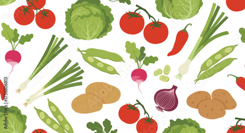 A vibrant collection of fresh vegetables for healthy eating.