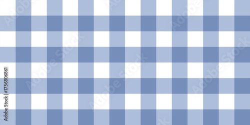 Wallpaper Mural Blue gingham checkered pattern background. Seamless pastel blue plaid design. Soft and classic vintage fabric style for wrapping, textiles, and decoration. Torontodigital.ca