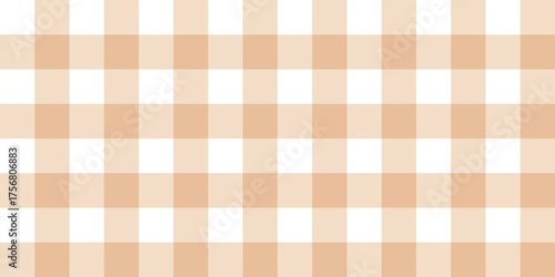 Wallpaper Mural Autumn gingham checkered pattern background. Soft orange plaid pattern. Seamless orange and white check design. Sweet vintage fall picnic tablecloth aesthetic. Torontodigital.ca