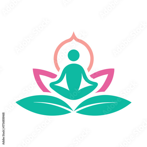 Modern Minimalist Yoga Logo Design