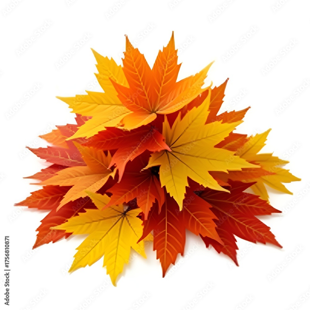 Fototapeta premium Maple leaves stack 