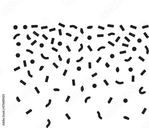 Happy New Year Party Popper Silhouette Vector