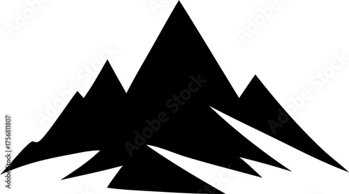 Mountain Silhouettes – Landscape Peaks, Nature Horizon, Outdoor Scenery Vector