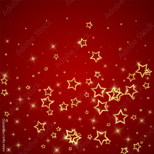 Christmas stars vector overlay.