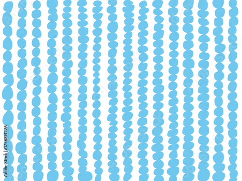 手描き背景　北欧風　モワモワ　水色