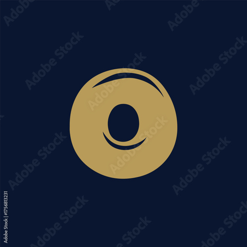 Minimal Vector Bagel Logo Design – Modern Bakery Emblem, Simple Breakfast Food Icon, Elegant Circular Bread Illustration for Café Branding, Restaurant Identity