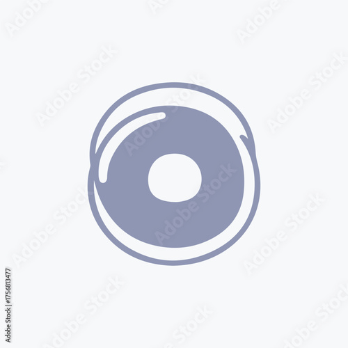 Minimal Vector Bagel Logo Design – Modern Bakery Emblem, Simple Breakfast Food Icon, Elegant Circular Bread Illustration for Café Branding, Restaurant Identity