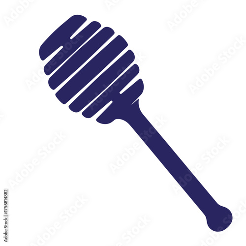 Vector illustration of a honey dipper a sweet delicious tool on white background