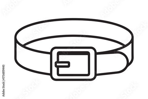 belt icon illustration isolated vector sign symbol. one line Icon drawing with white background