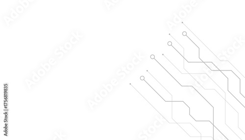 web circuit board techno banner. eps10 vector illustration.
