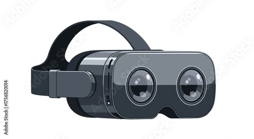 Sleek virtual reality headset with ergonomic design, showcasing the immersive gaming experience