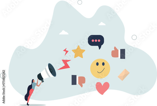 PR, public relation or marketing communication, advertising campaign or social media marketing, online promotion or email newsletter concept.life and employment of people.