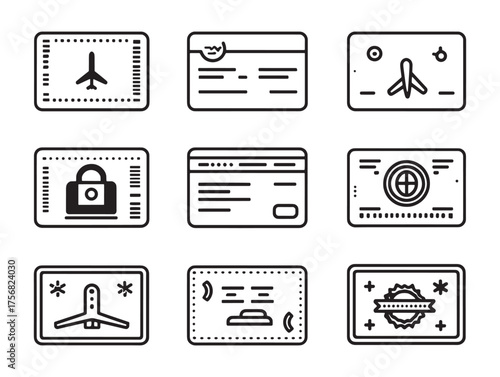 Boarding Pass Line Art Dreams Take Flight