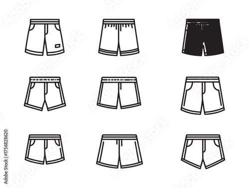 Boxer Shorts Line Art Soft Breathable Cotton