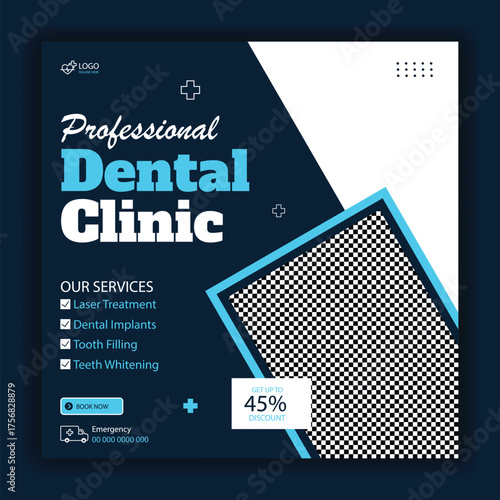 Modern health care and medical social media post template design collection