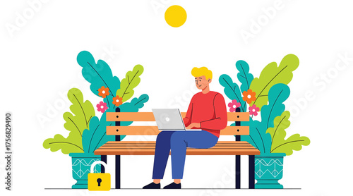 Three retrostyle posters with a summer theme, featuring abstract geometric shapes, wavy patterns, and bold colors like orange, pink, and yellow, evoking a sunny and vibrant atmosphere