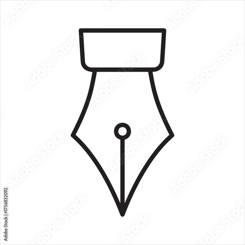 Fountain pen icon for writing