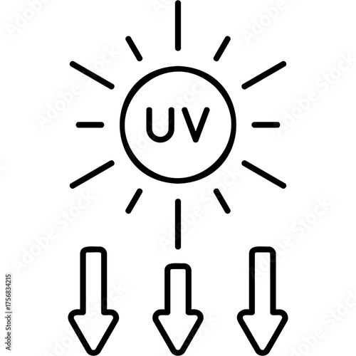 Line Art Ultraviolet Icon