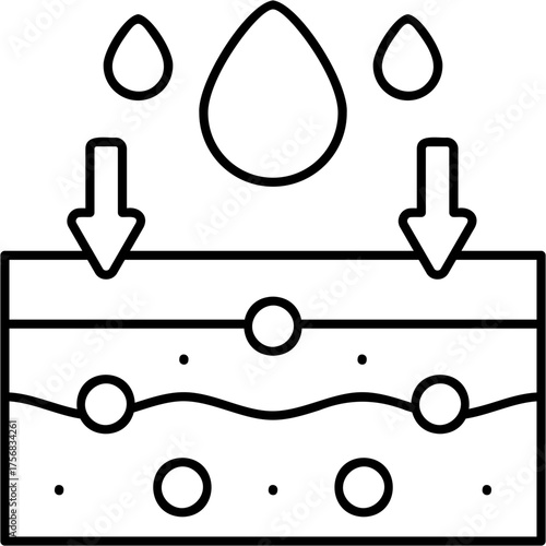 Line Art Absorption Icon