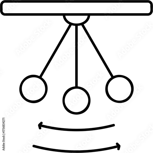 Line Art Oscillation Icon
