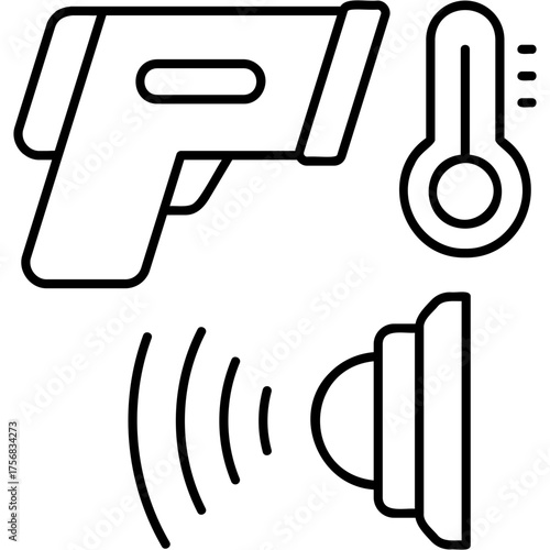 Line Art Infrared Icon