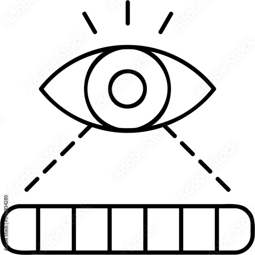 Line Art Visible Light Icon