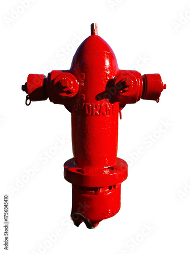 Vibrant Red Fire Hydrant