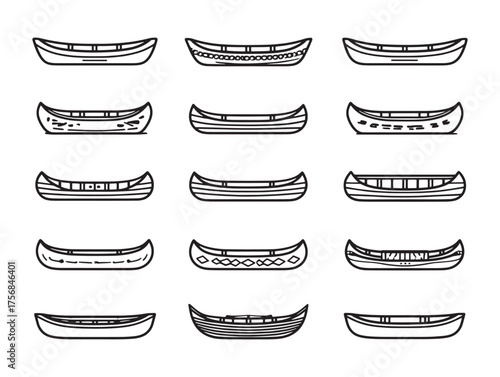 Canoe Car line art adventure awaits today