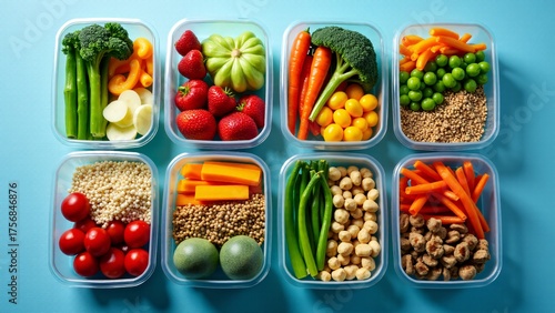 Wallpaper Mural Healthy Meal Prep Containers Ready To Eat Torontodigital.ca