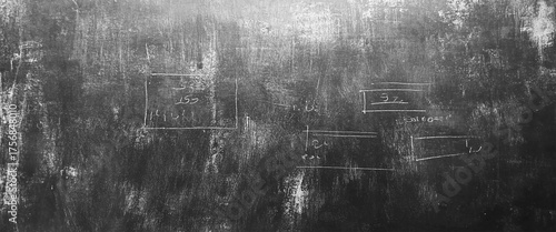Vector blackboard background abstract texture chalk rubbed out dark wall 
