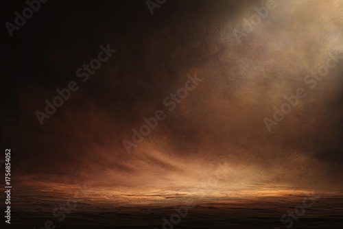 Dramatic, gradient backdrop featuring warm tones, reminiscent of fire, smoke, or a twilight sky