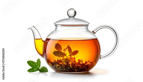 Wallpaper Mural Minimal tea brewing concept glass kettle high resolution photo Torontodigital.ca