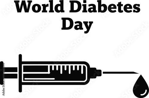 World diabetes day illustration raising awareness of health and prevention