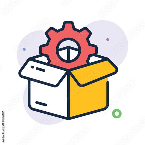 Take a look at this unique designed icon of product development