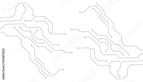 Circuit board digital abstract background. Motherboard technology texture design. AI semiconductor and computer processor on tech bg. Vector illustration