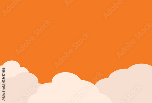 背景素材　夕焼けの空