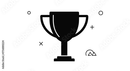 Celebrate achievements with this iconic trophy symbolizing victory and success in competition and recognition