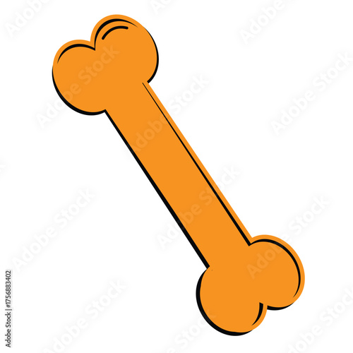 Editable dog chewing bone vector icon. Veterinary, animal, pet care, pet shop. Perfect for business, web and app interfaces, presentations, infographics, etc EPS 10