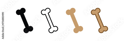 Dog bone icon illustration EPS10