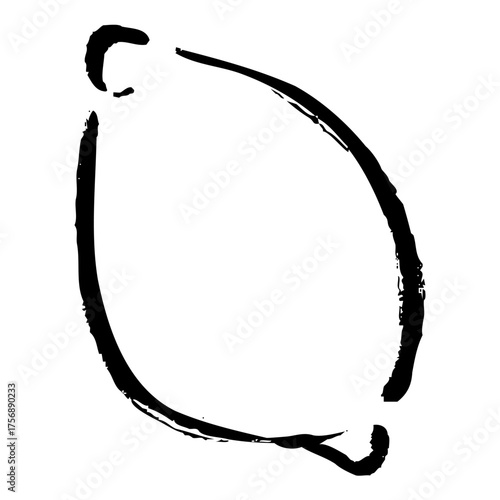 筆の風合いを活かした手書きの丸ごとのレモンイラスト｜和風テイストのフルーツアート素材