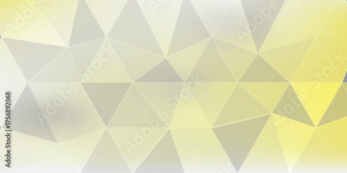 Abstract Yellow Gray Geometric Background with Triangles for Modern Design and Minimal Decor Creative Spaces eps10