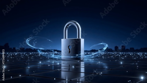 Digital Security Concepts Collection: Glowing Keys and Locks, Neon Tech Symbols for Cybersecurity, Data Protection, and Digital Privacy Visuals