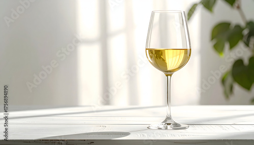 glass of white wine