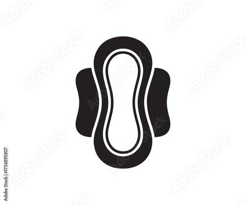 Simple sanitary pad vector illustration
